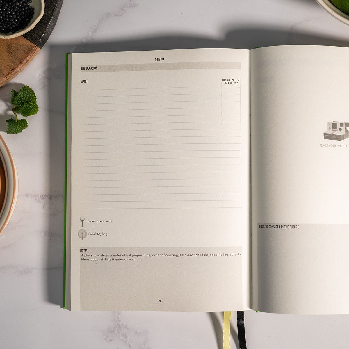 Recipe Book Journal - Apple Green