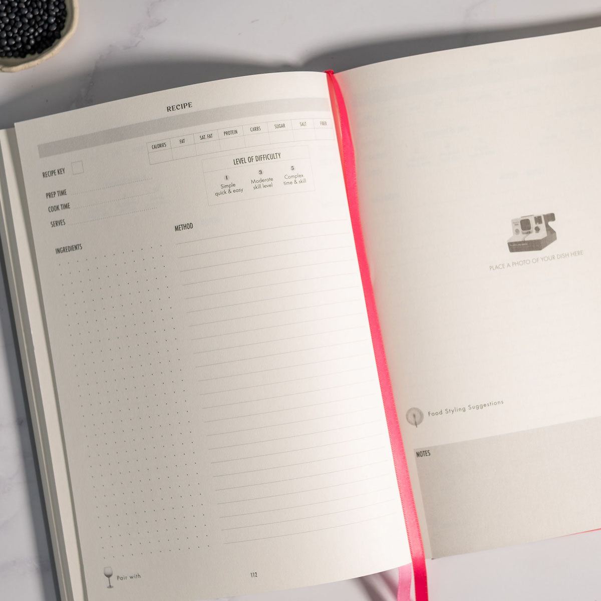 Recipe Book Journal - Gray
