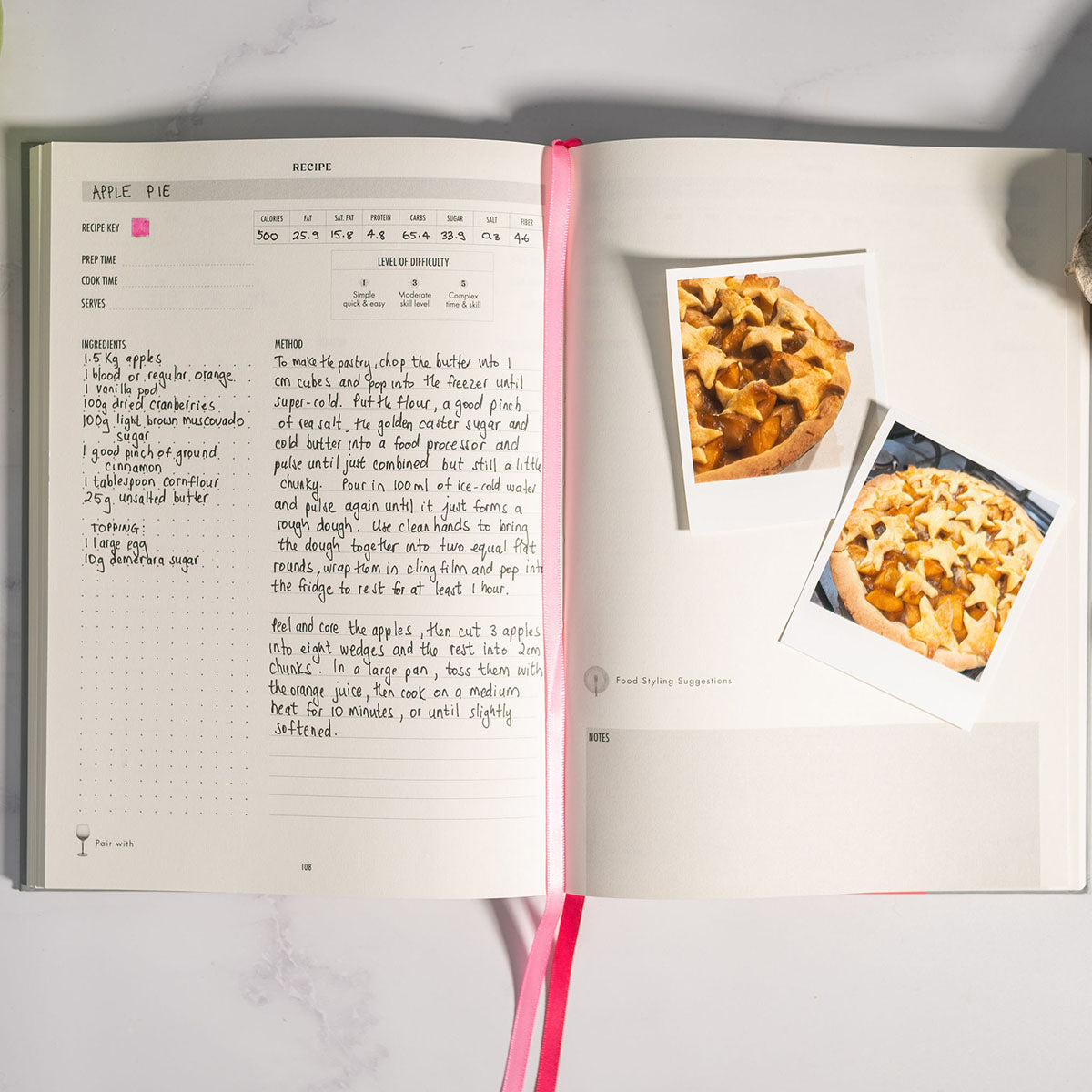 Recipe Book Journal - Gray