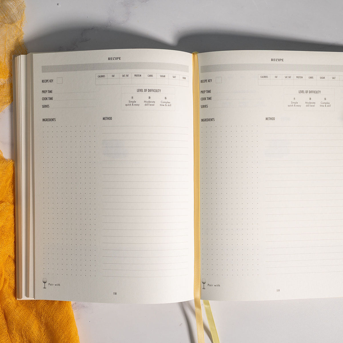Recipe Book Journal - Stone
